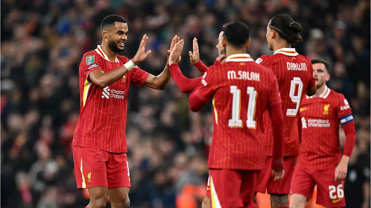 Liverpool overtuigend in EFL Cup met 5-1 tegen West Ham