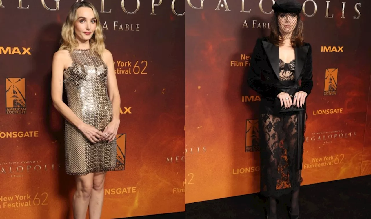 Aubrey Plaza Embraces Lace, Chloe Fineman Favors Heavy Metal and More Stars Choose Textured Layers at ‘Megalopolis’ Red Carpet Premiere