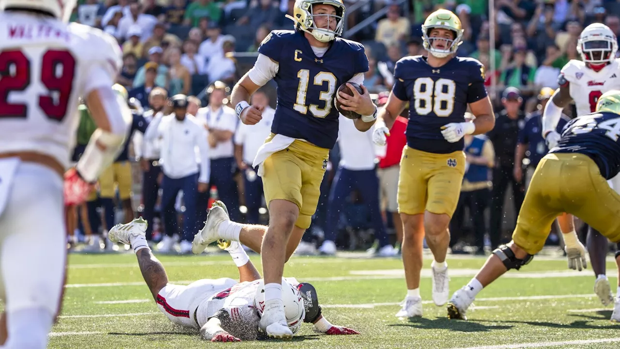 No. 16 Notre Dame tries to put playoff hopes back on track against No. 15 Louisville