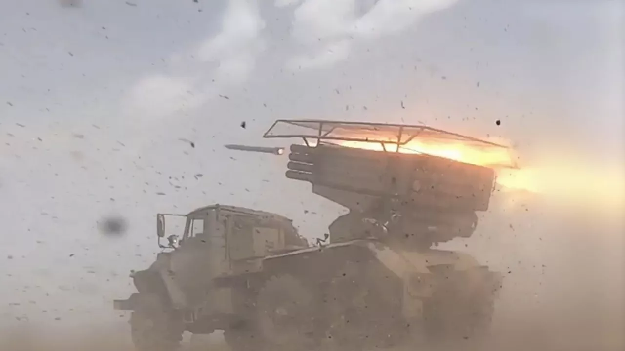 Russian Forces Continue Offensive with Rocket and Artillery Strikes