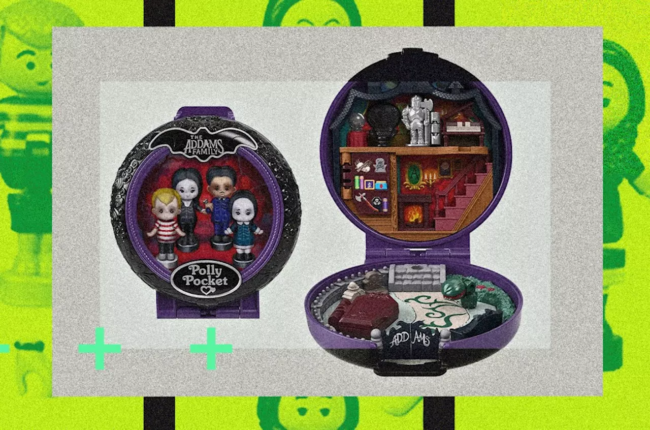 ‘The Addams Family’ Gives Polly Pocket a Creepy & Kooky Makeover With Exclusive Compact Set