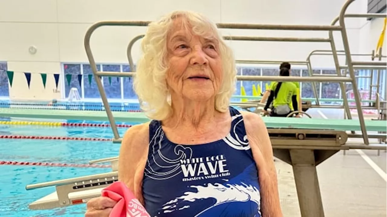 100-year-old Canadian swimmer Betty Brussel continues to defy odds and break records