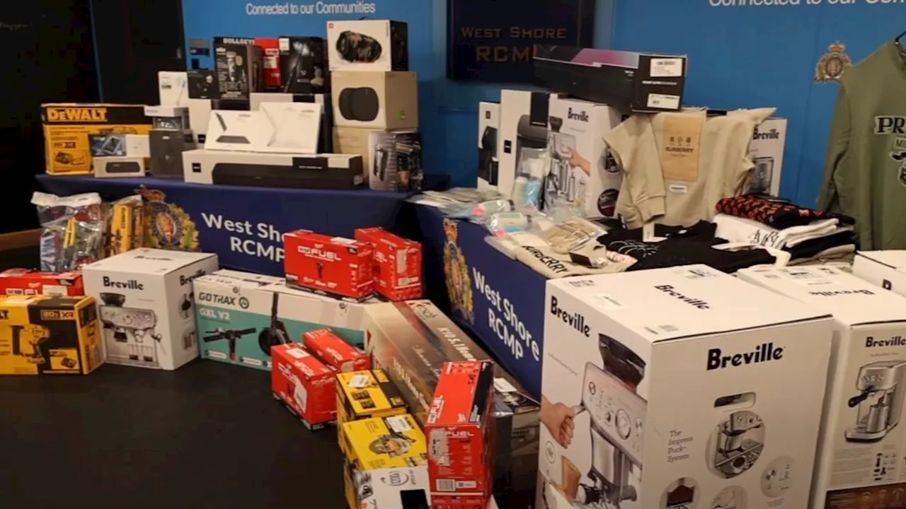 Mountie find $50K in stolen goods after shoplifting spree across Greater Victoria