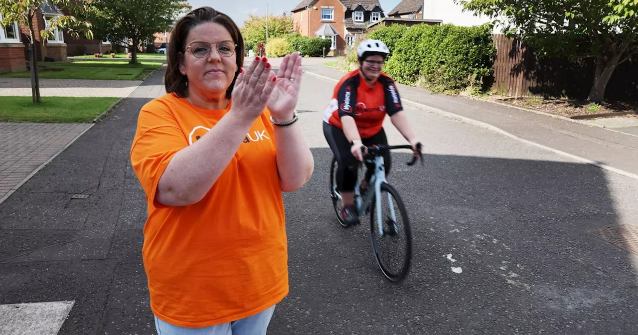 Scots woman bikes to Paris to find cure for inspirational sister's blood cancer