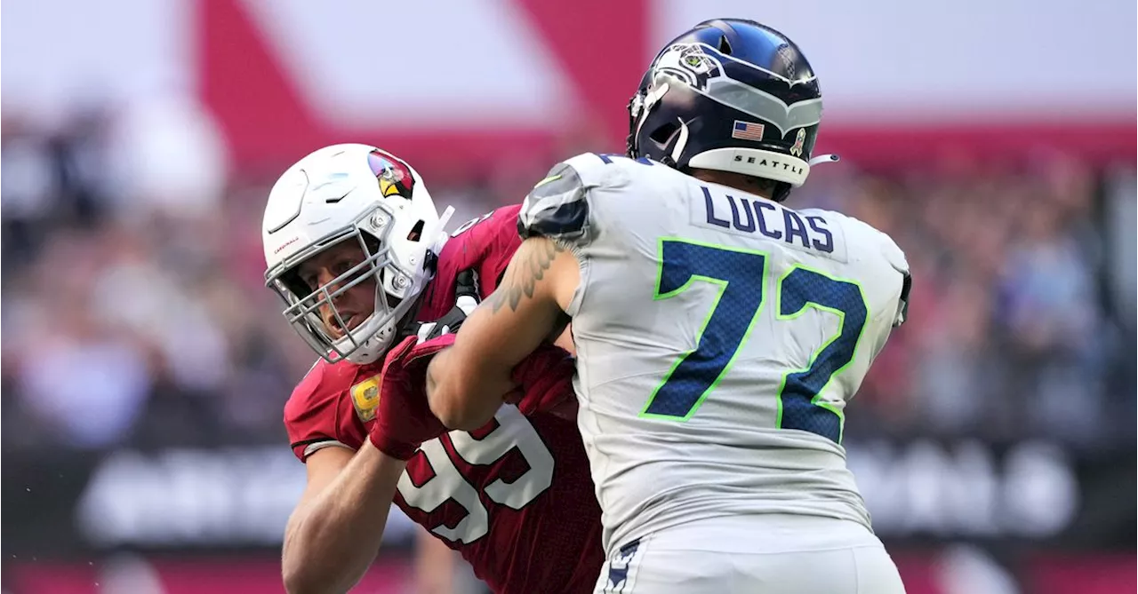 Report: Injured Seahawks tackle Abe Lucas likely out ‘until at least midseason’