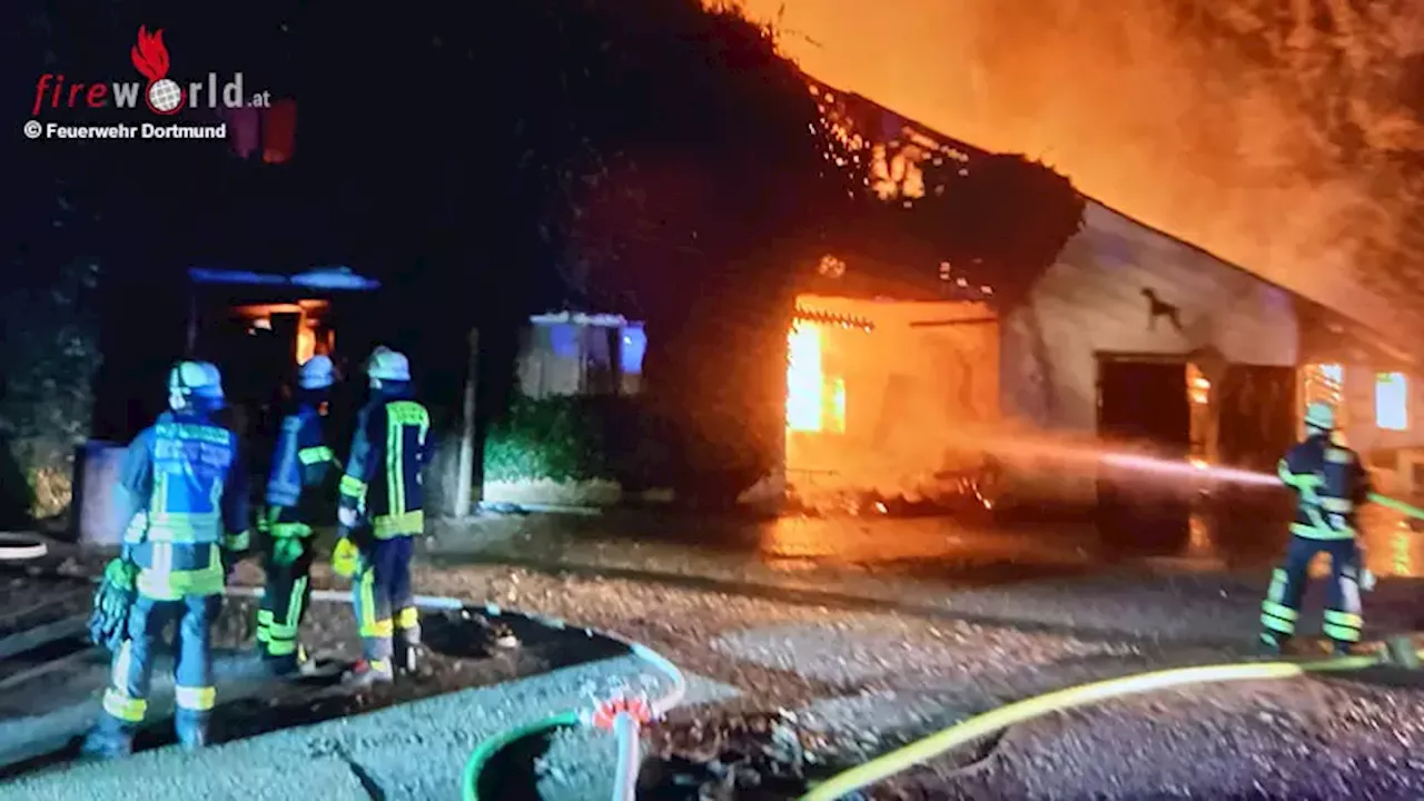 Brand einer Scheune in Dortmund - Tieropfer