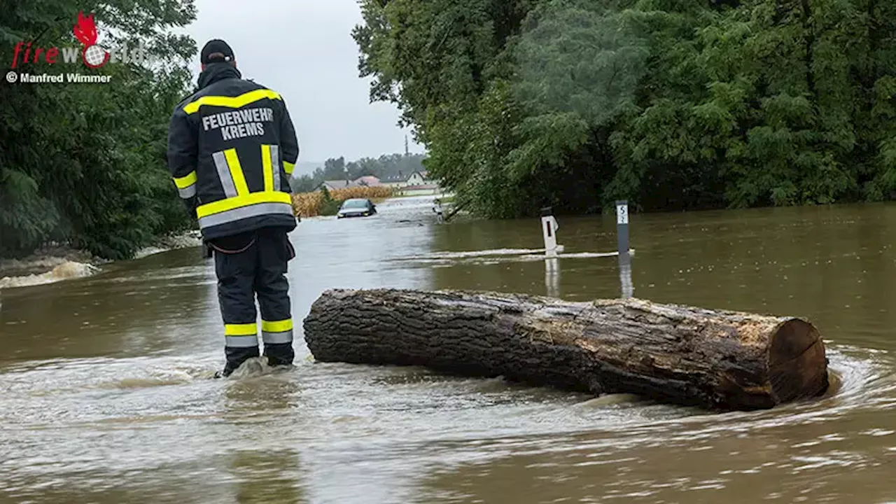 Rettung eines Rollstuhlfahrers und die Gefahren des Hochwassers