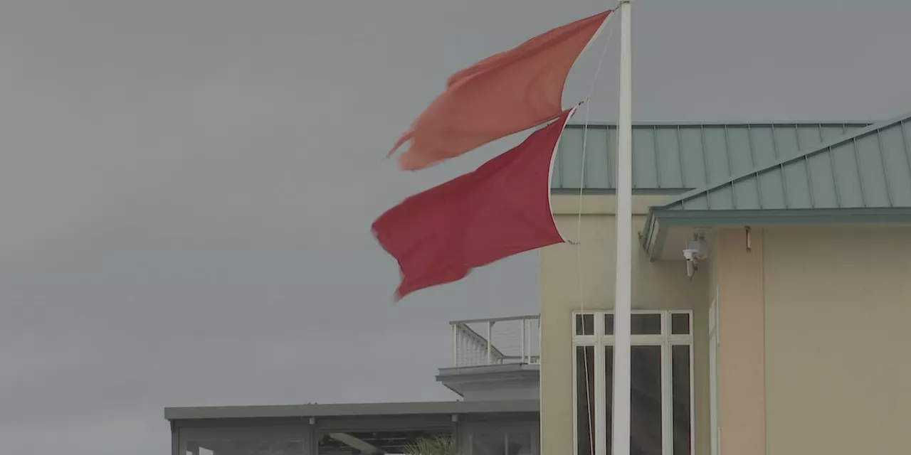 Dangerous surf and rip current risk prompts double red flags at Pensacola Beach