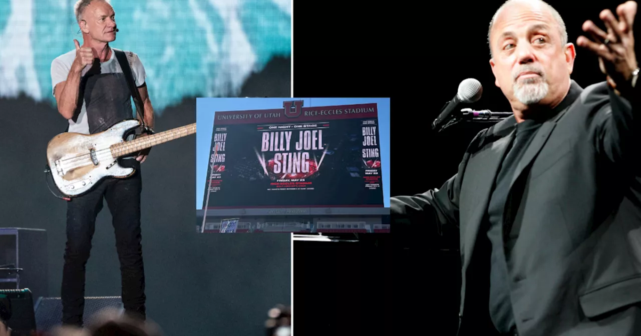 Billy Joel, Sting to headline mega-concert at Rice-Eccles Stadium