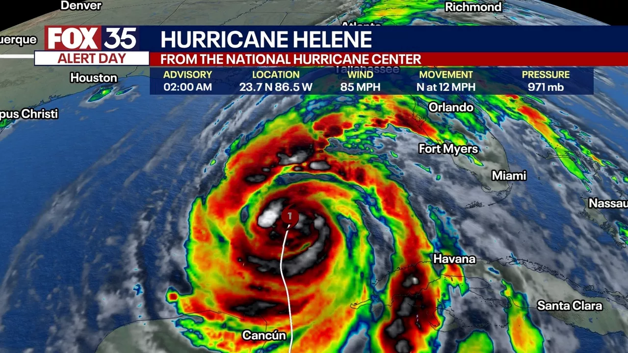 Hurricane Helene Strengthens to Category 1, Poised to Become Major Hurricane Before Florida Landfall