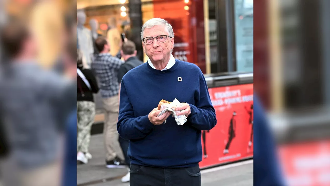 Bill Gates is talking about his new Netflix show and enjoying NYC hot dogs