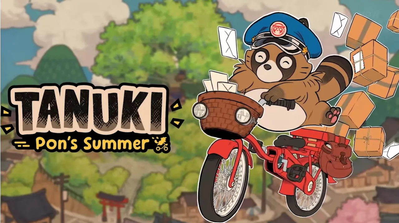 タヌキになってBMXで届け物！ セル画風ゲーム「Tanuki Pon's Summer」発表【TGS2024】