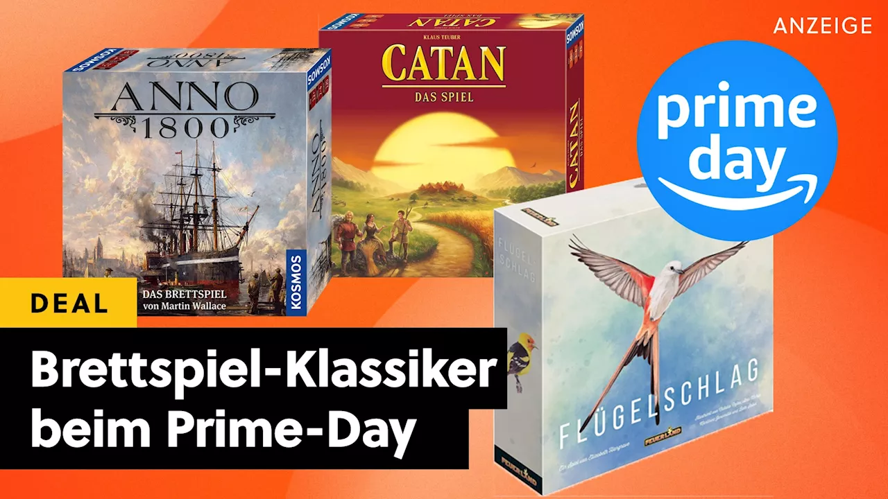 Brettspiele am Amazon Prime Day 2024: Perfekte Spieleabende mit Anno 1800, Flügelschlag und Catan