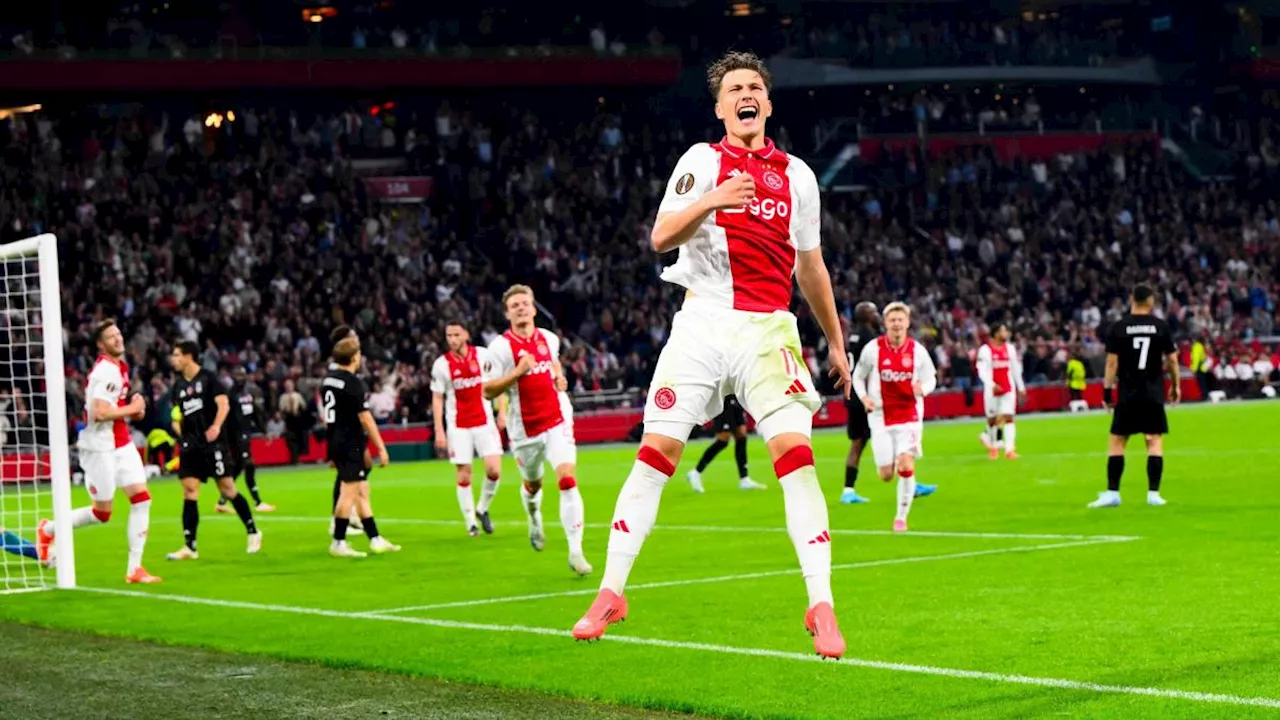 L'Ajax di Farioli travolgente: 4-0 al Besiktas. Vince Mourinho, ribaltone Braga nel finale