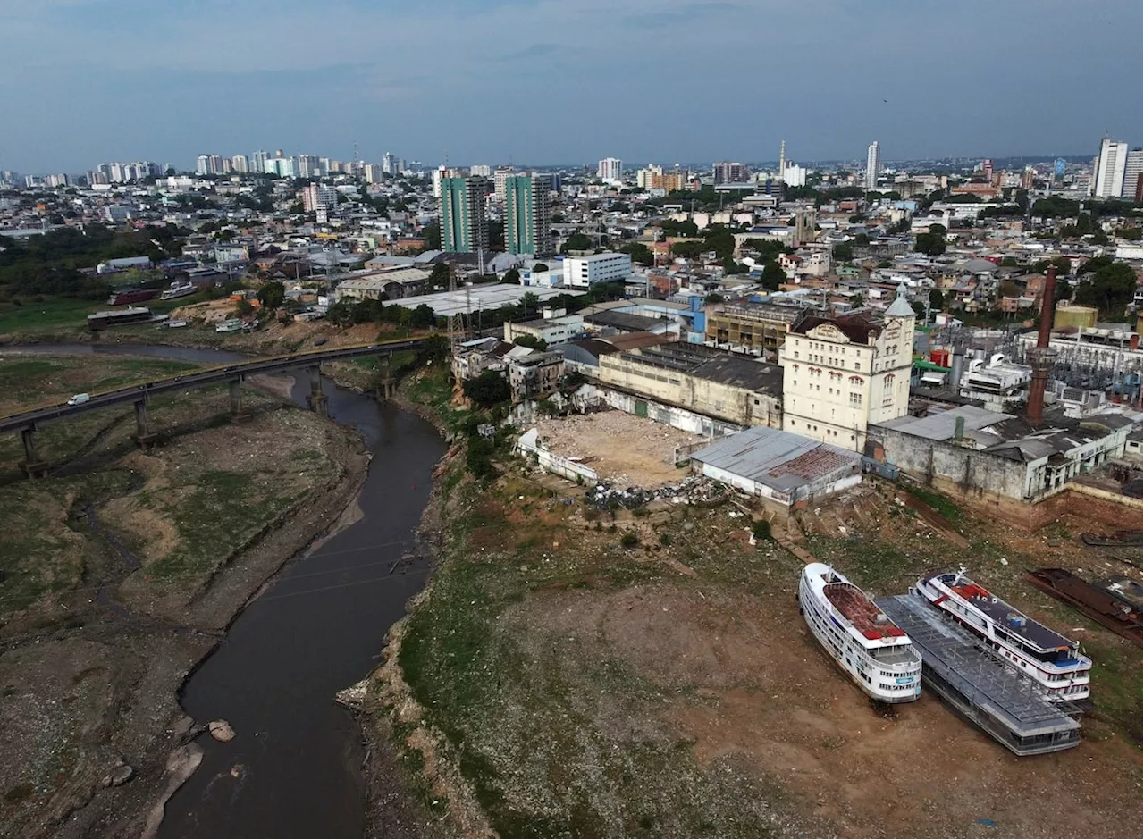 Dramatic images show drought’s toll on Brazil’s Amazon rainforest and its rivers