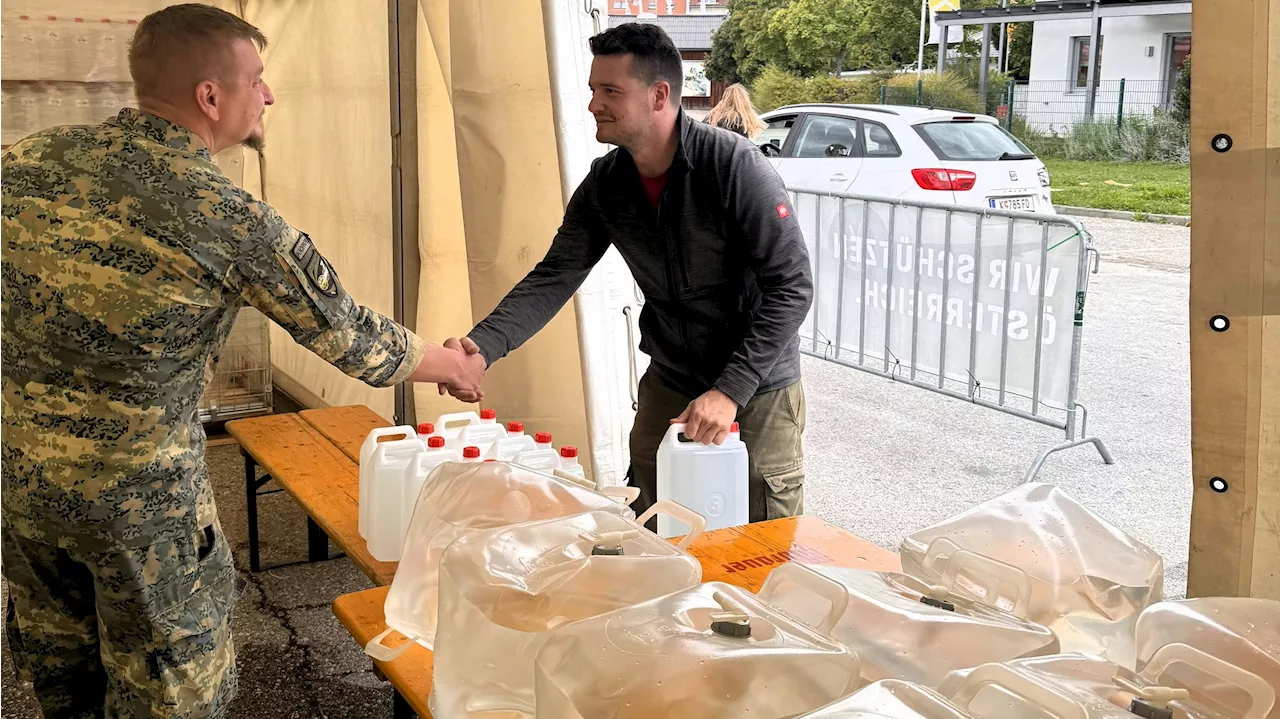 Verseucht mit Bakterien - Wasser-Krise in Kärnten – Bundesheer im Einsatz