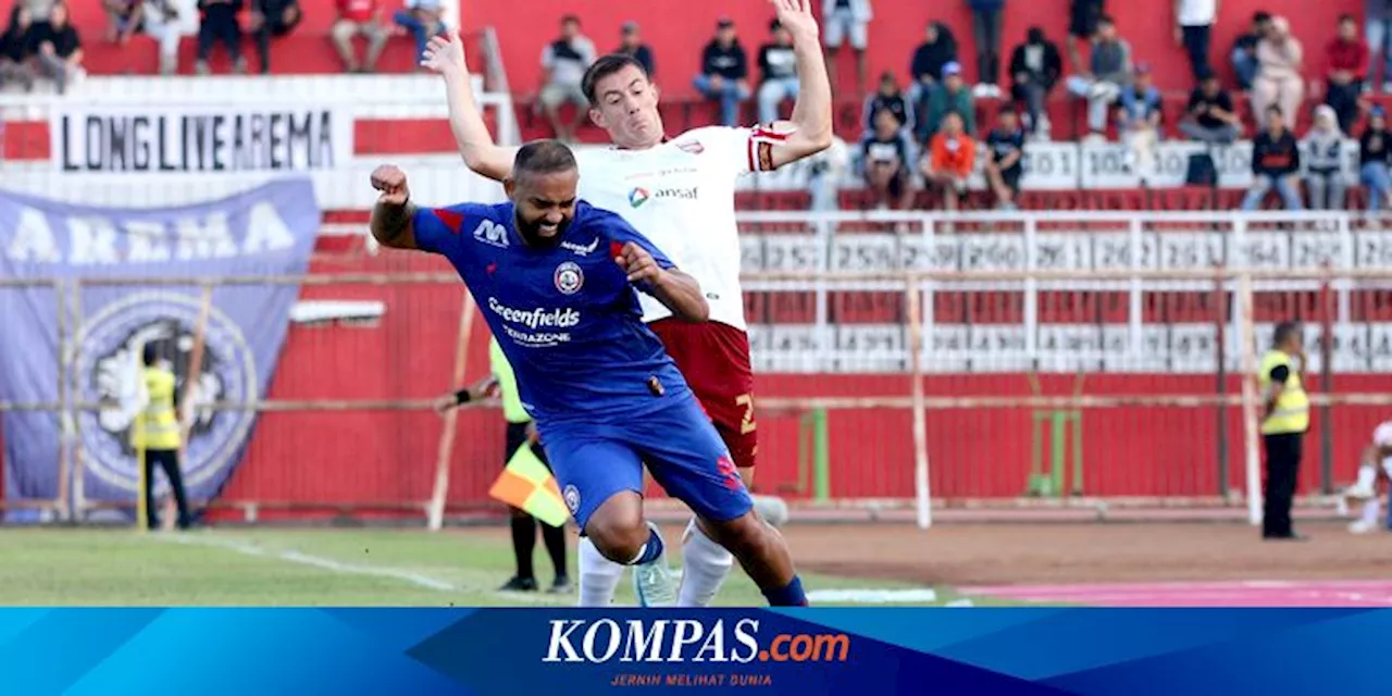 Hasil PSIS Vs Arema FC 1-2, Singo Edan Comeback Hadapi 10 Pemain Lawan