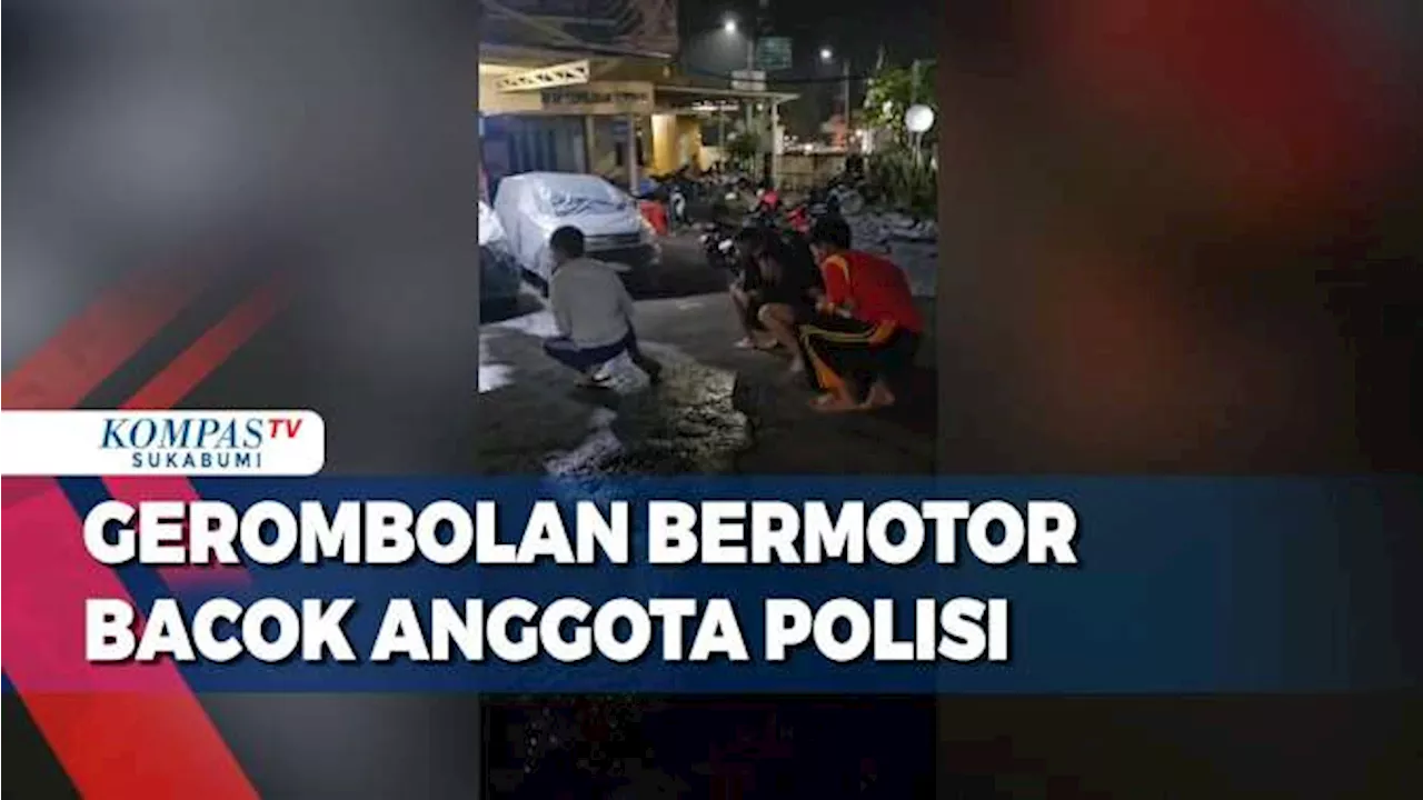 Bubarkan Konvoi, Gerombolan Bermotor Bacok Anggota Polisi