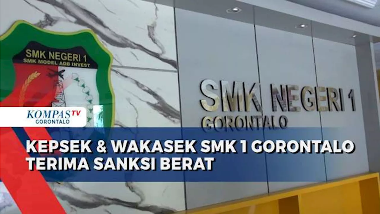 Kepala Sekolah SMK Negeri 1 Gorontalo dan Wakilnya D Sanksi Tegas atas Kasus Pesta Miras