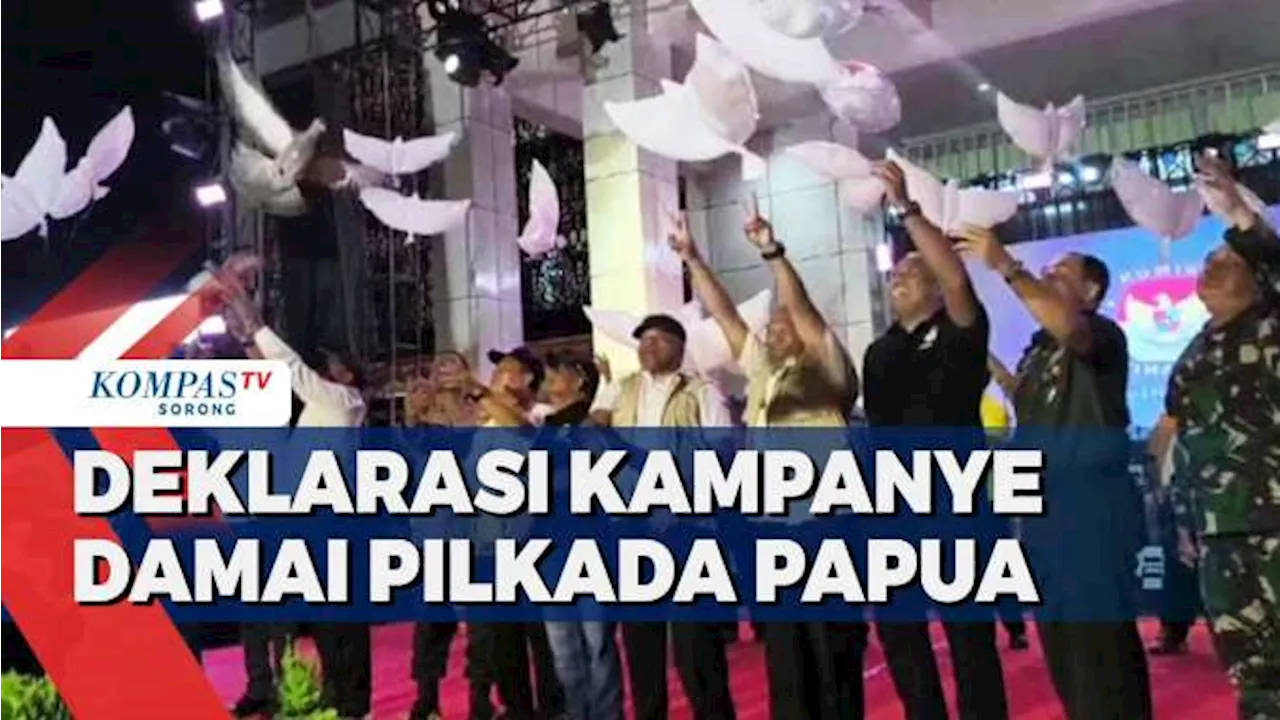 KPU Papua Gelar Konvoi dan Deklarasi Kampanye Damai