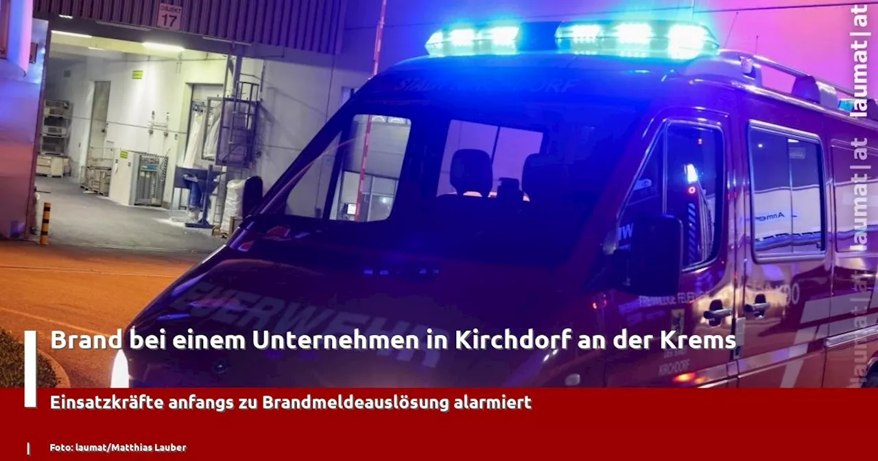 Brand bei einem Unternehmen in Kirchdorf an der Krems