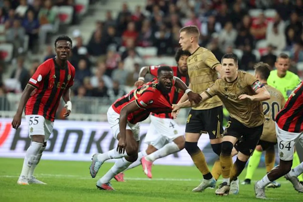 Tanguy Ndombele a joué diminué avec Nice contre la Real Sociedad en Ligue Europa