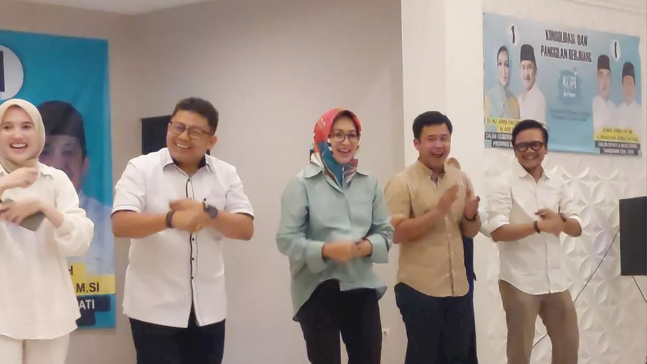 Pimpin Senam Bareng Simpatisan, Airin: Pesta Demokrasi Harus dengan Gembira