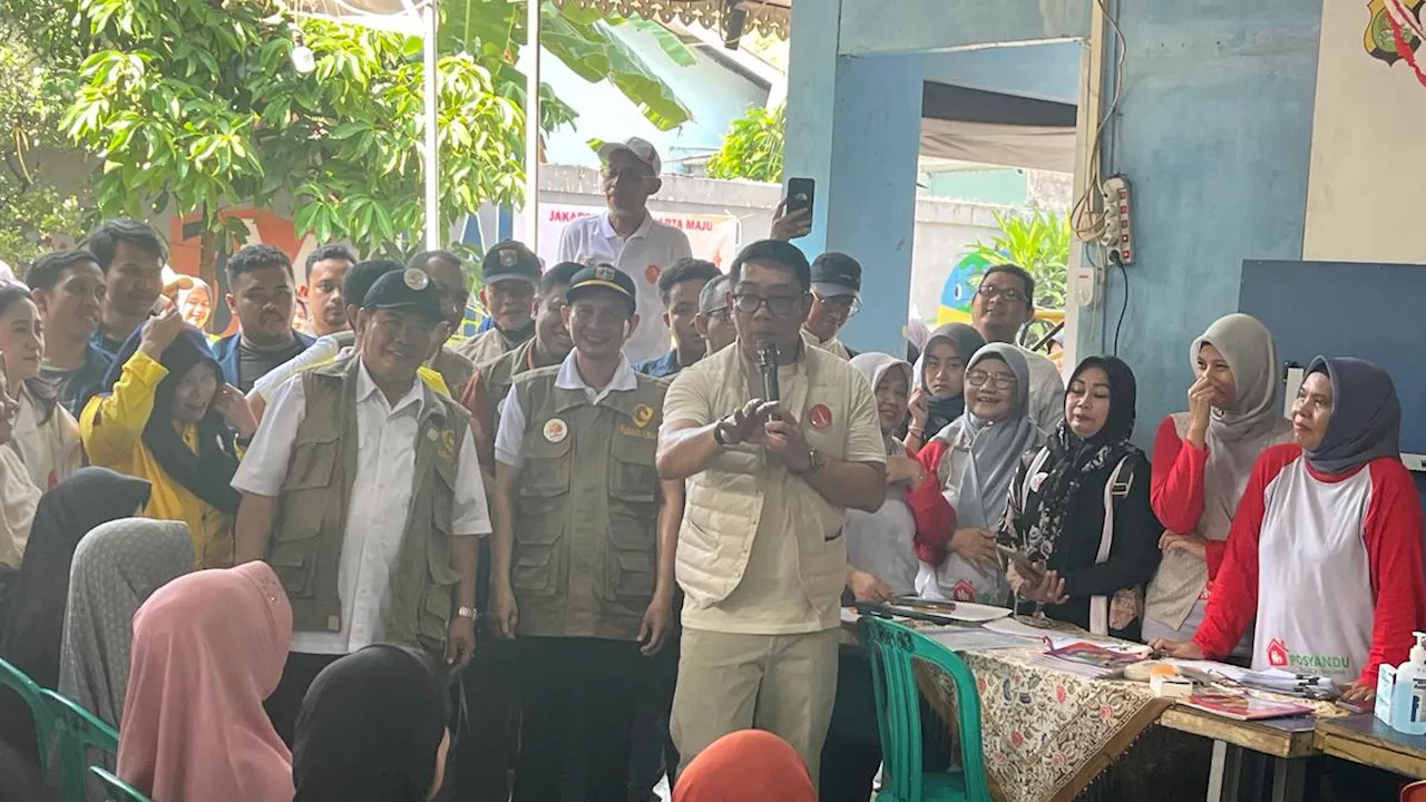 Ridwan Kamil Blusukan ke Pancoran, Warga Teriak Minta Beras