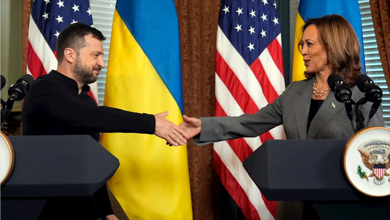 Harris blasts proposals for Ukraine to cede territory to Russia during Zelenskyy meeting