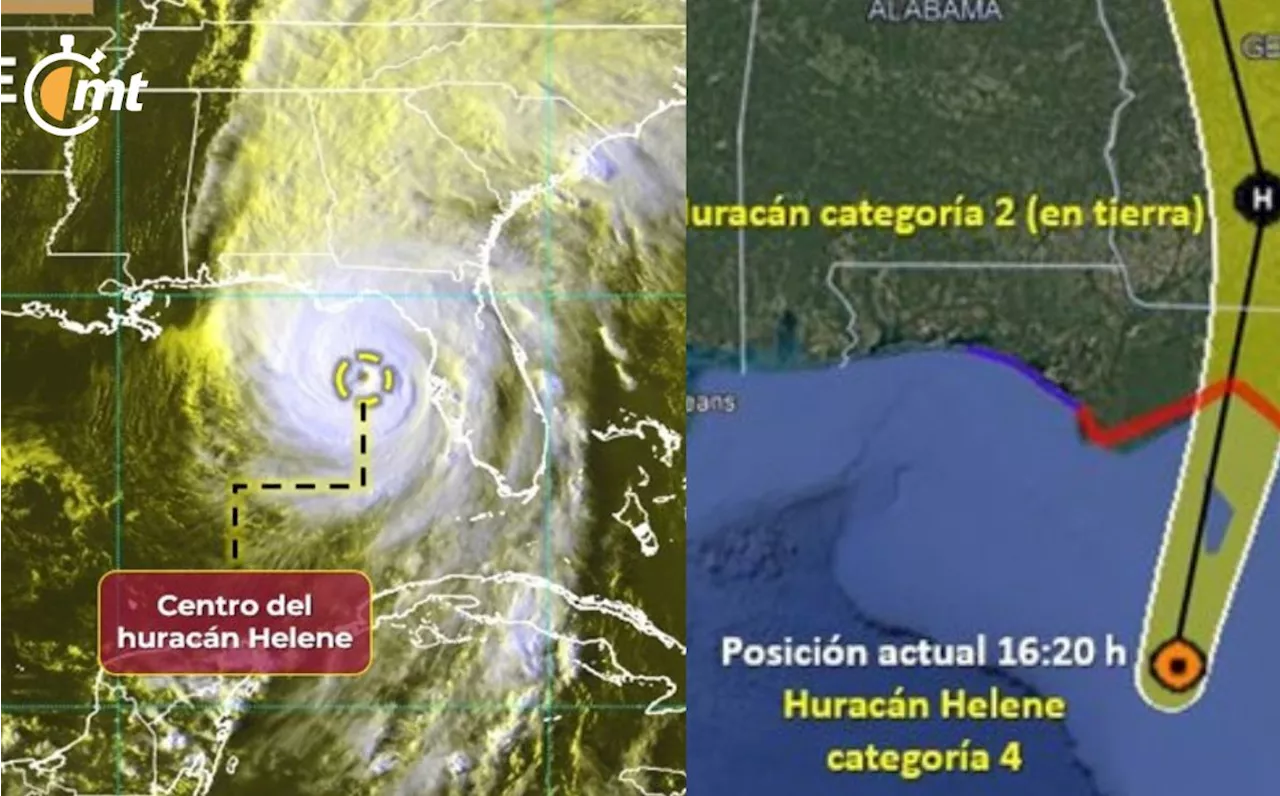 Huracán Helene alcanza CATEGORÍA 4 pero ya NO es peligroso para México; se dirige a EE.UU