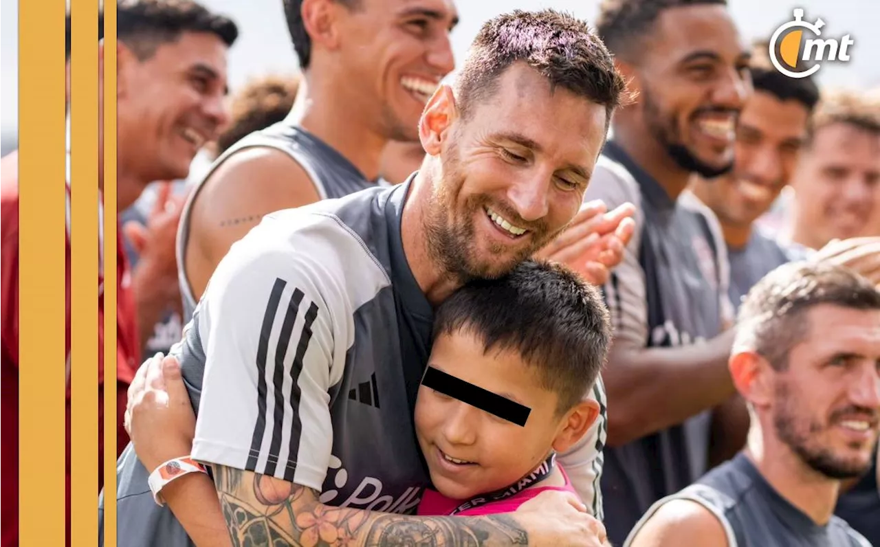 Messi, Suárez y el Inter Miami recibieron a niños con enfermedades graves