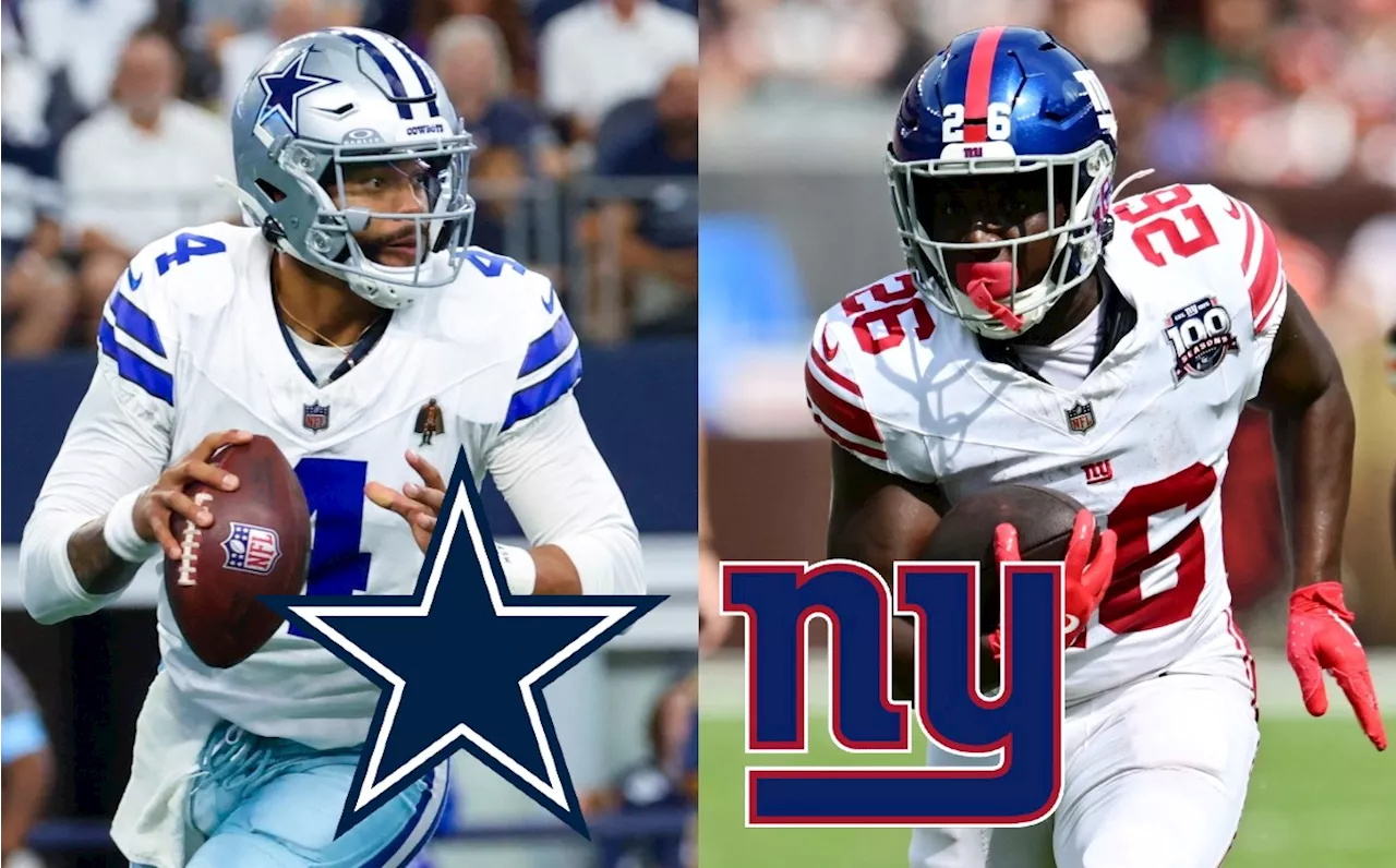 Dallas Cowboys vs New York Giants: ¿A qué hora y dónde ver Juego de la Semana 4 en la NFL?