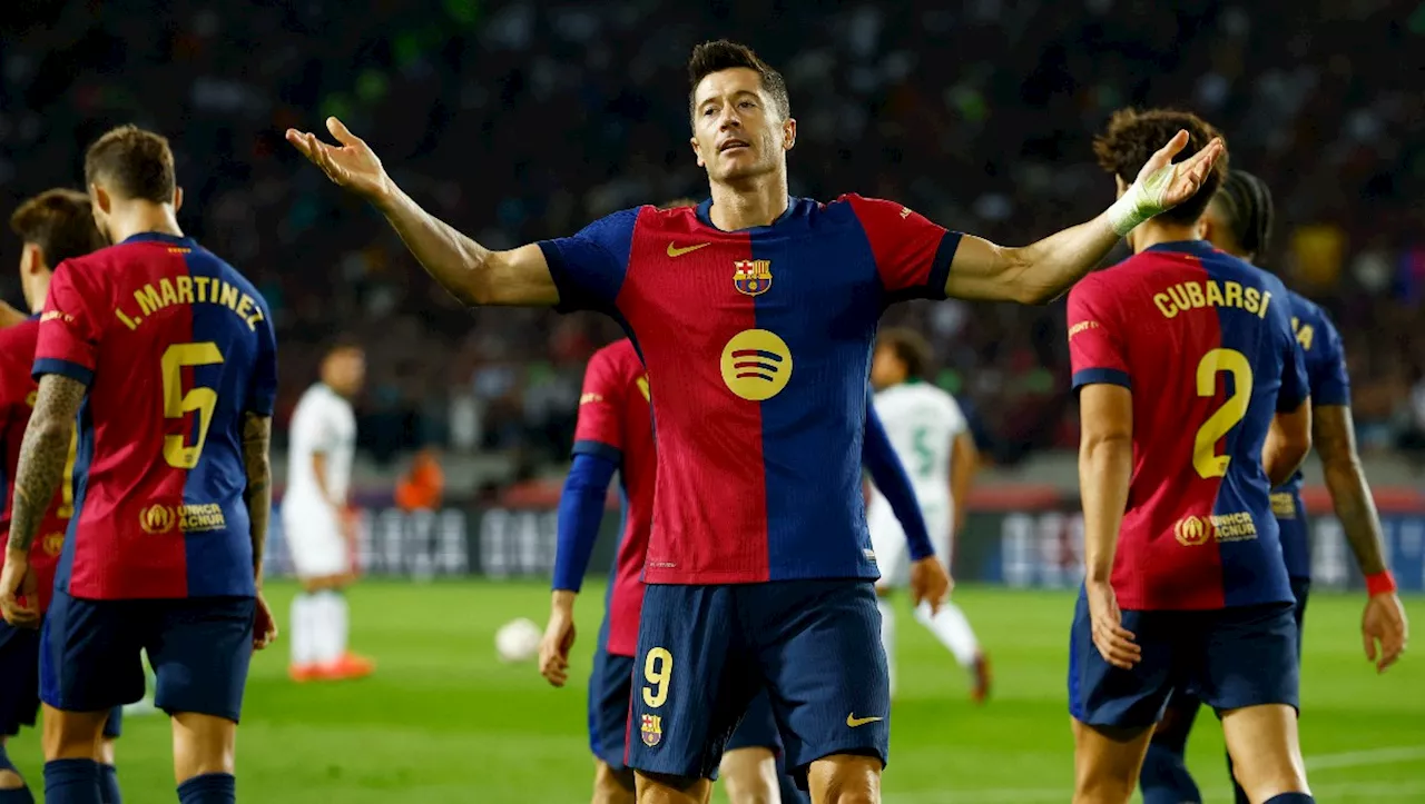 Lewandowski lidera la victoria del Barcelona sobre Getafe para conservar el invicto en LaLiga