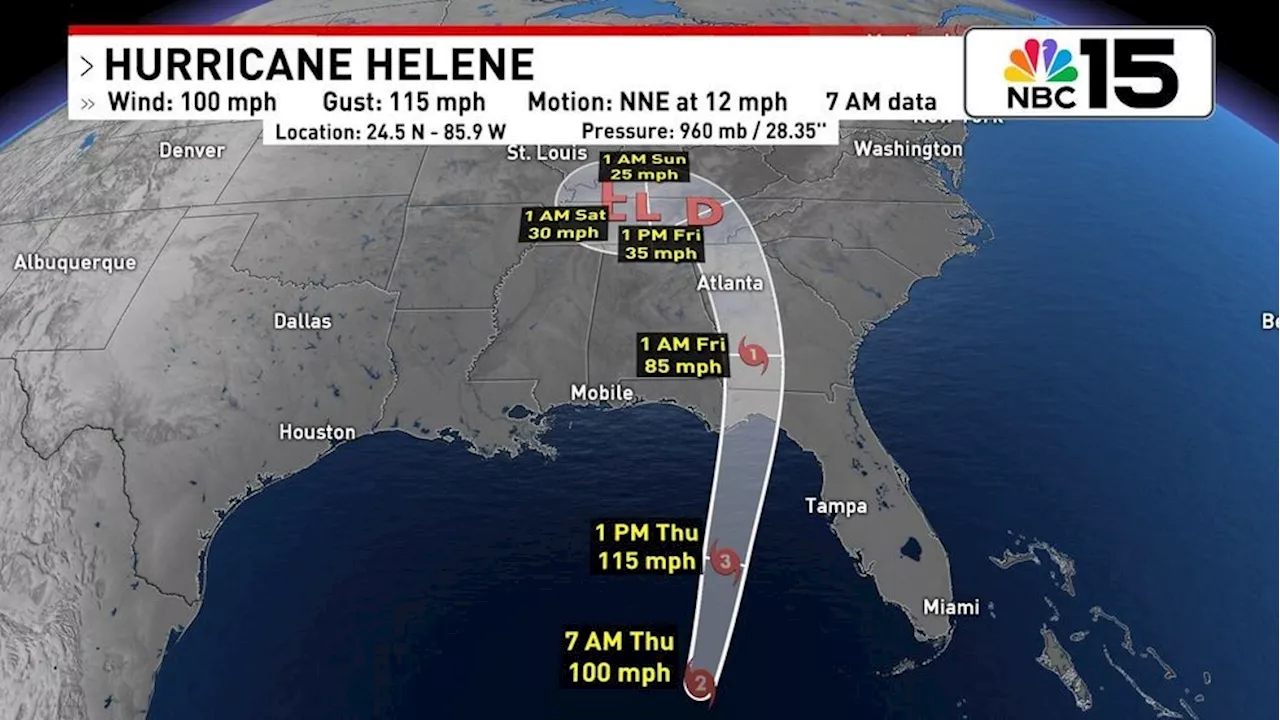 Hurricane Helene forecast to strike Florida as a major hurricane