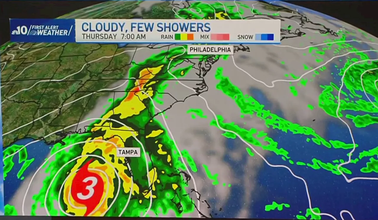 Hurricane Helene to bring cloudy conditions and rain to Philly region