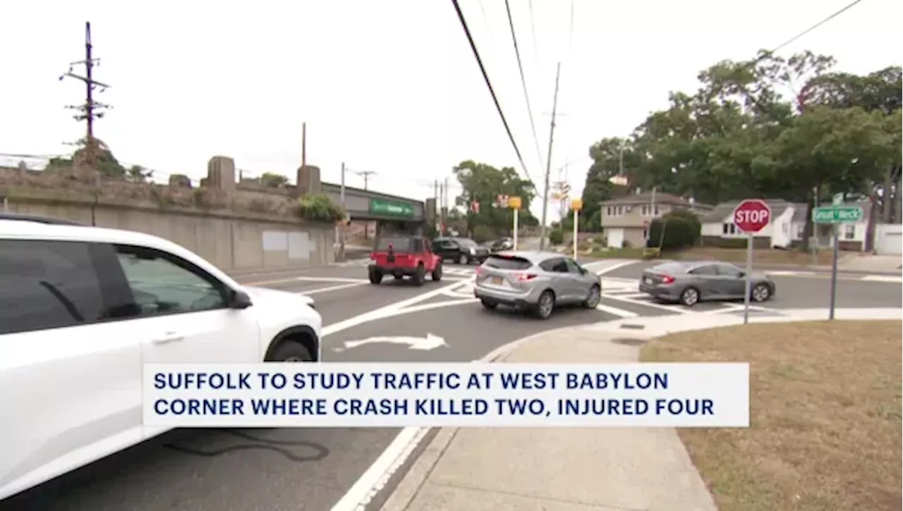 Suffolk County to study traffic at West Babylon corner where crash killed 3, injured 3