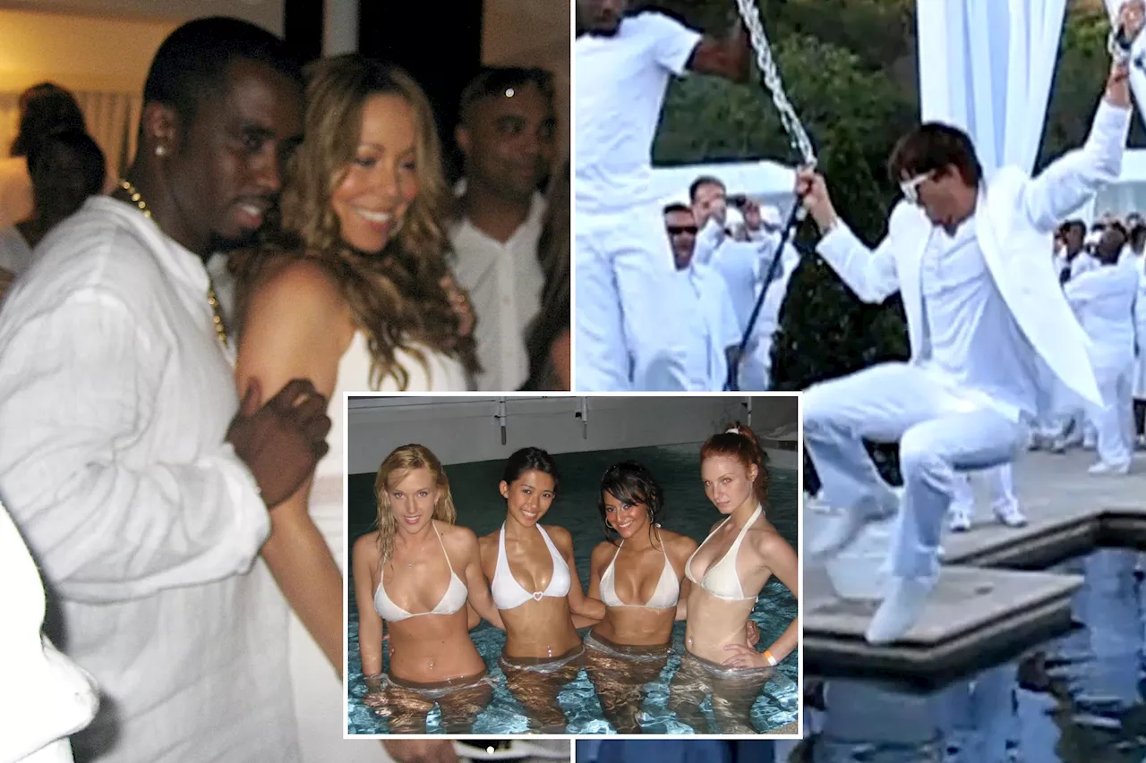 Bikini models by the pool, Ashton Kutcher cavorting — more footage re-emerges from Diddy's infamous White Parties