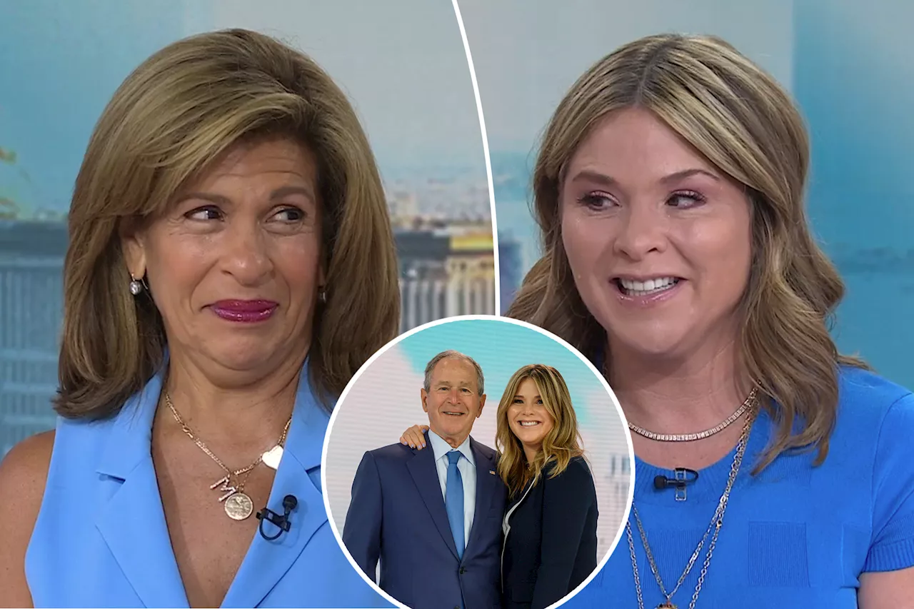 'Emotional' Jenna Bush Hager called dad George W. Bush crying about Hoda Kotb leaving 'Today'