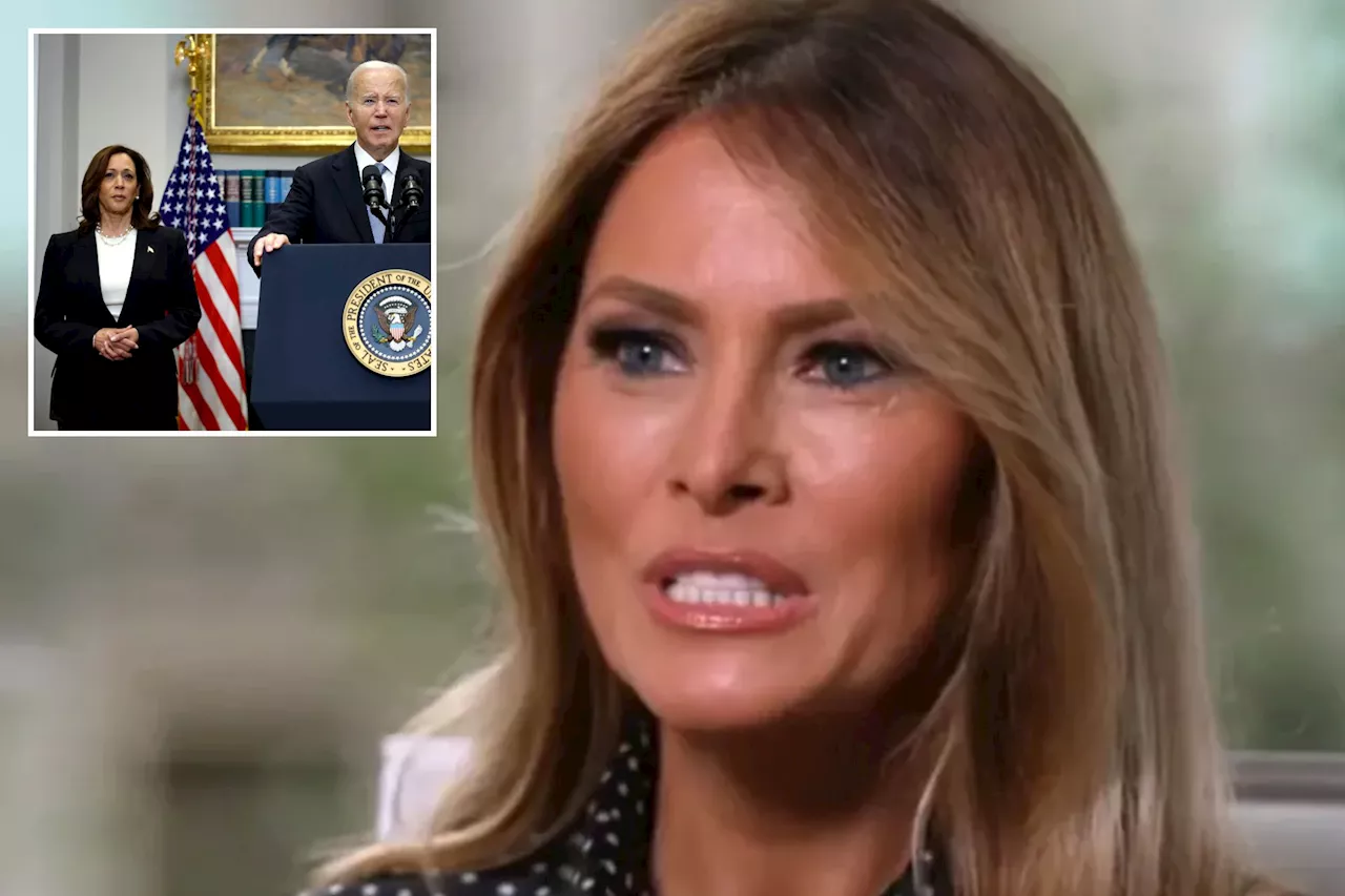 Melania Trump on Harris' takeover from Biden: 'People are suffering'