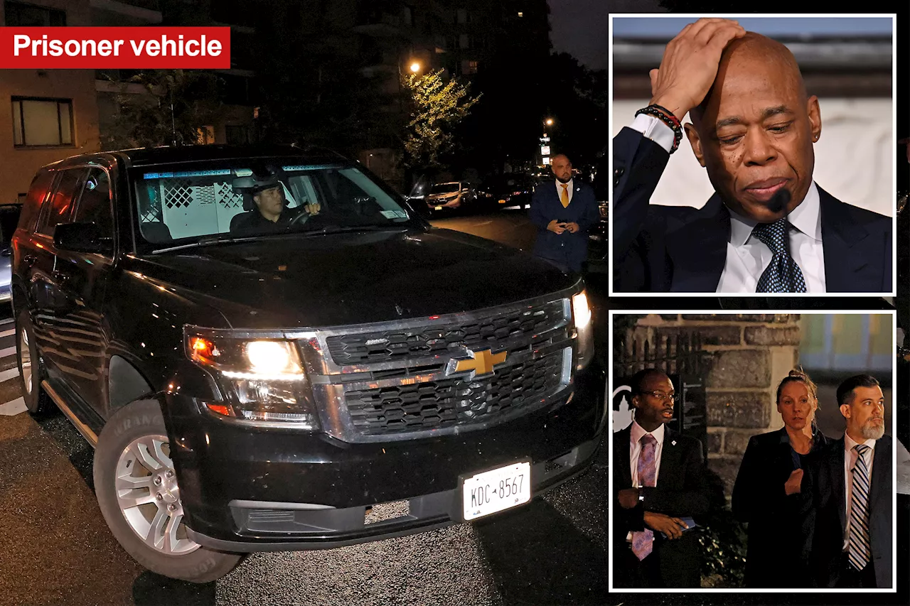 Suited-up feds search Gracie Mansion after Eric Adams becomes first indicted NYC mayor