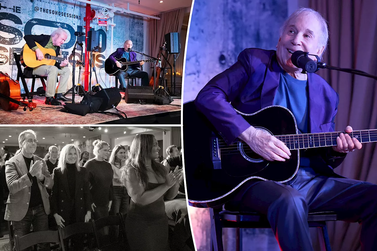 The sound of Simon: Music legend Paul Simon plays private, star-studded show at New York loft