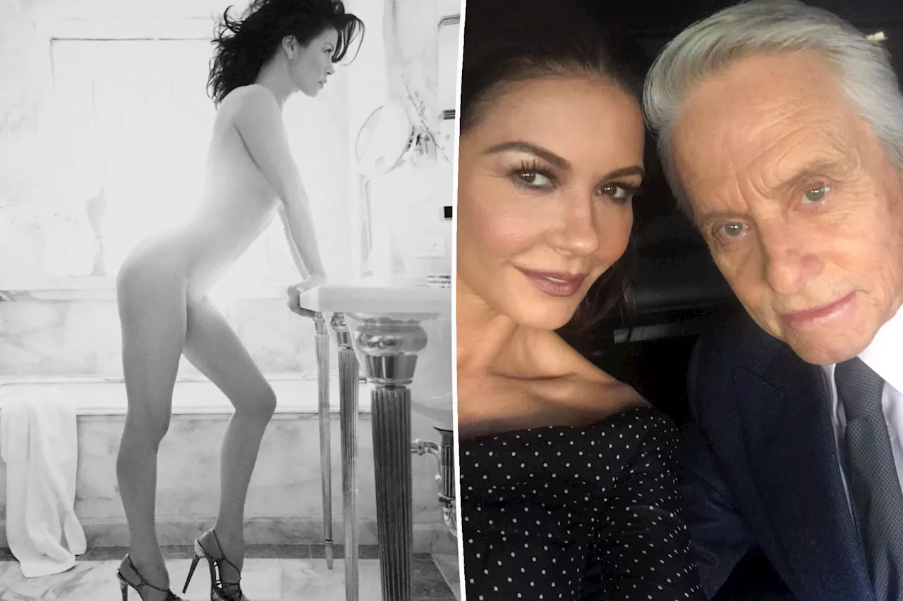 Catherine Zeta-Jones posts sultry photo sans clothes for husband Michael Douglas' 80th birthday