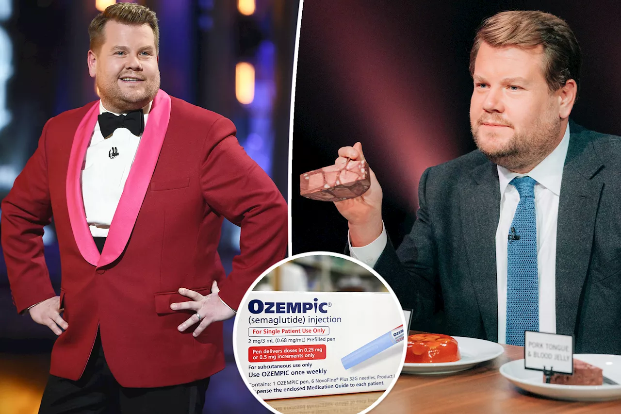 James Corden admits he 'tried Ozempic' but it 'didn't really work' due to struggle with food addiction