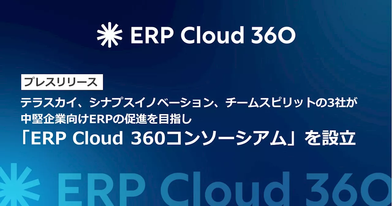 テラスカイ、シナプスイノベーション、チームスピリットの3社が中堅企業向けERPの促進を目指し「ERP Cloud 360コンソーシアム」を設立
