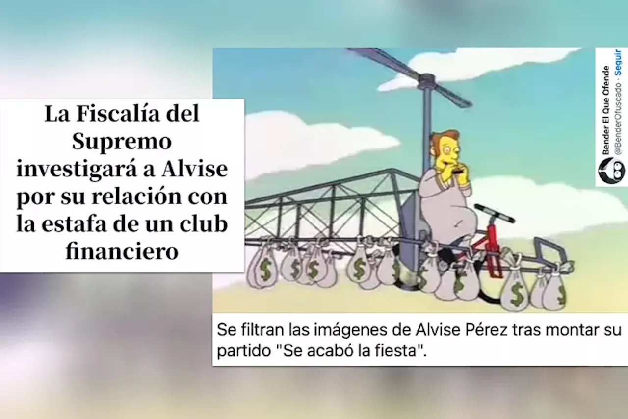 'Se acabó la fiesta, empieza la colecta': despiporre con las últimas noticias sobre el ultra Alvise