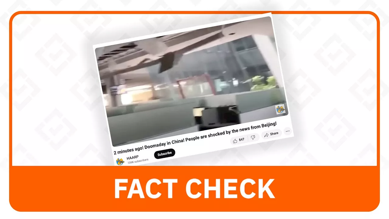 FACT CHECK: Video does not show clips of recent quake in China