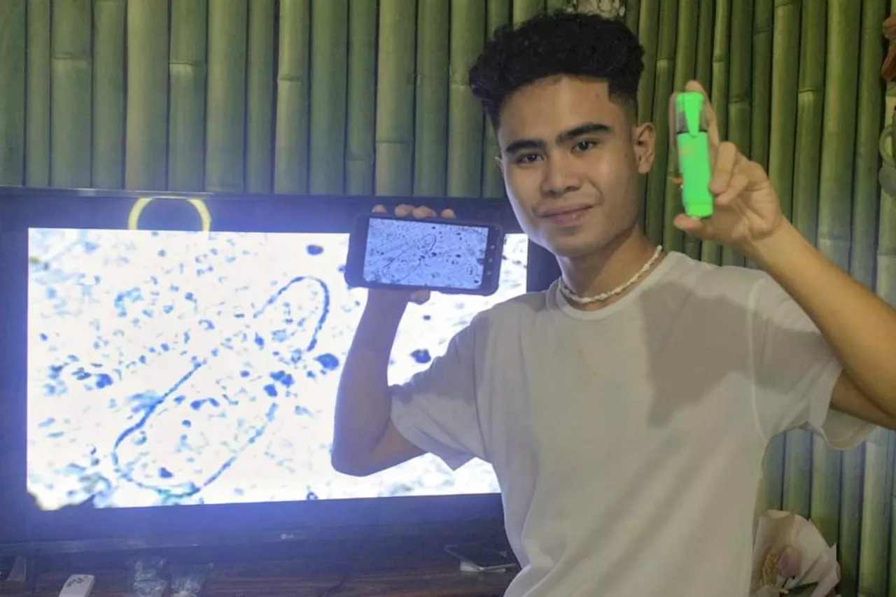 ‘Penroscope’: Negros Occidental student turns trash into pen-sized digital microscope