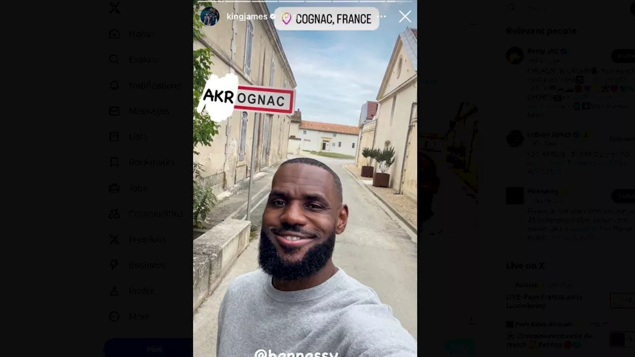 Pourquoi LeBron James s’est offert une virée dans la ville de Cognac