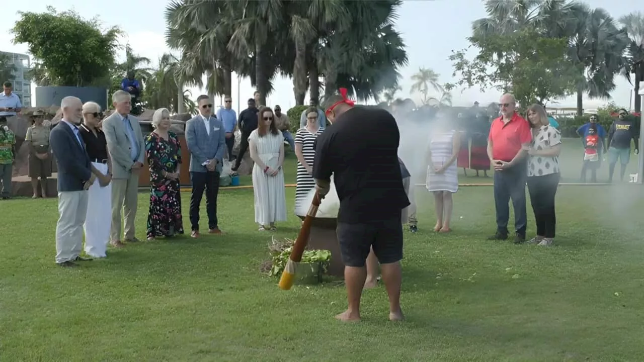 Tiwi people hold healing ceremony for bereaved US families