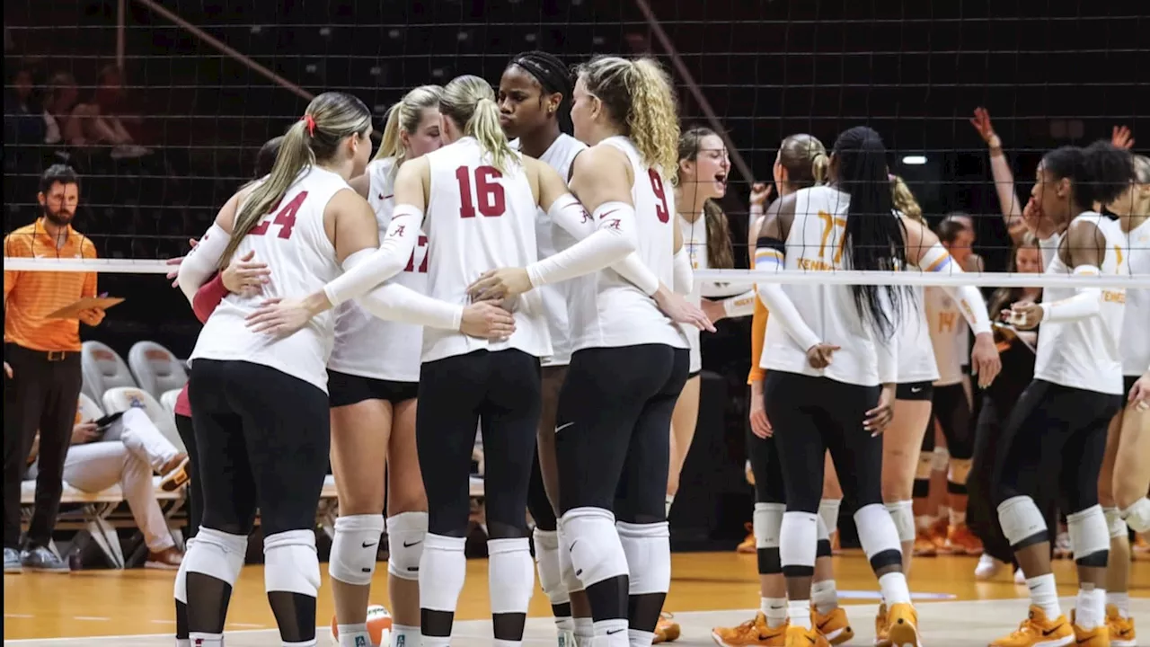 Alabama Volleyball Falls to No. 20 Tennessee, 3-2: Roll Call, September 26, 2024